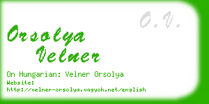 orsolya velner business card